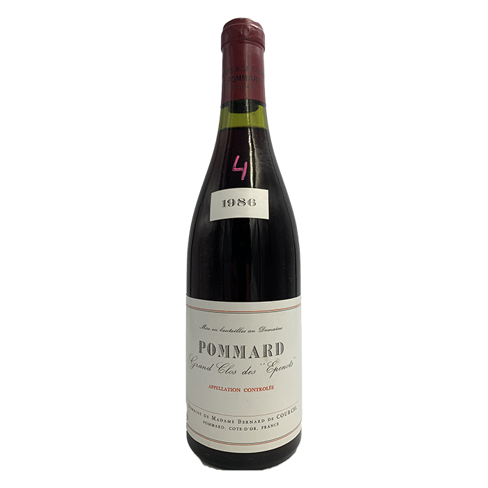 Pommard 1Er Cru Grand Clos Des Epenots Rouge 1986 – Domaine De Madame Bernard De Courcel (Bourgogne)