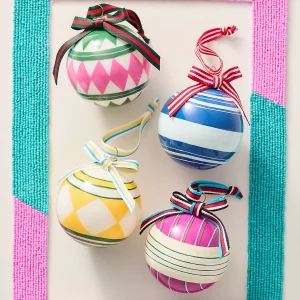 Anthropologie – Ornements en verre Go Sports (x4)