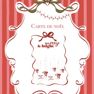 LBMC Design – Carte de noël « Merry & Bright » à imprimer