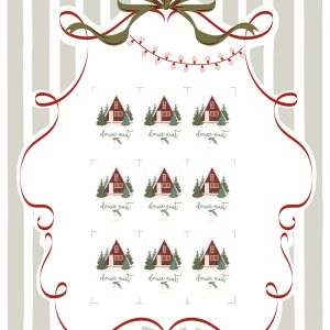 LBMC Design – Planche d&rsquo;étiquettes « Chalet des neiges »