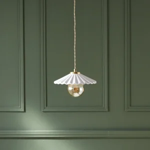 Cyrillus Maison – Suspension céramique dentelée